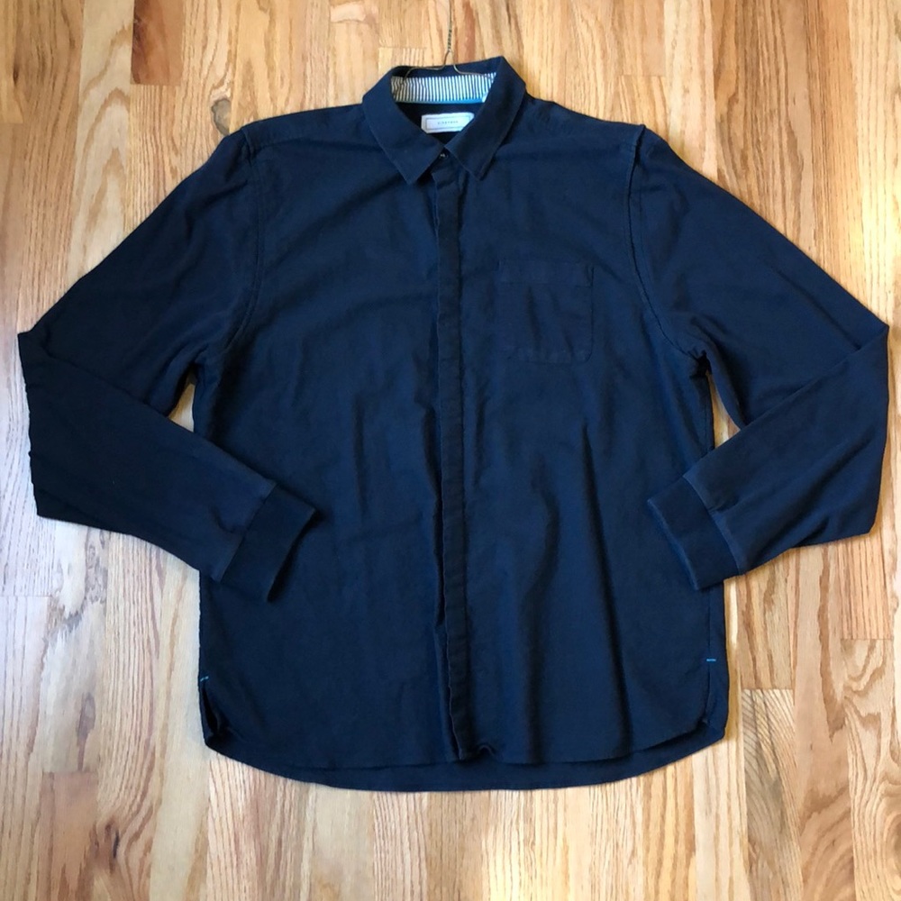 Five Four Men’s Black Button-up Shirt - XXL